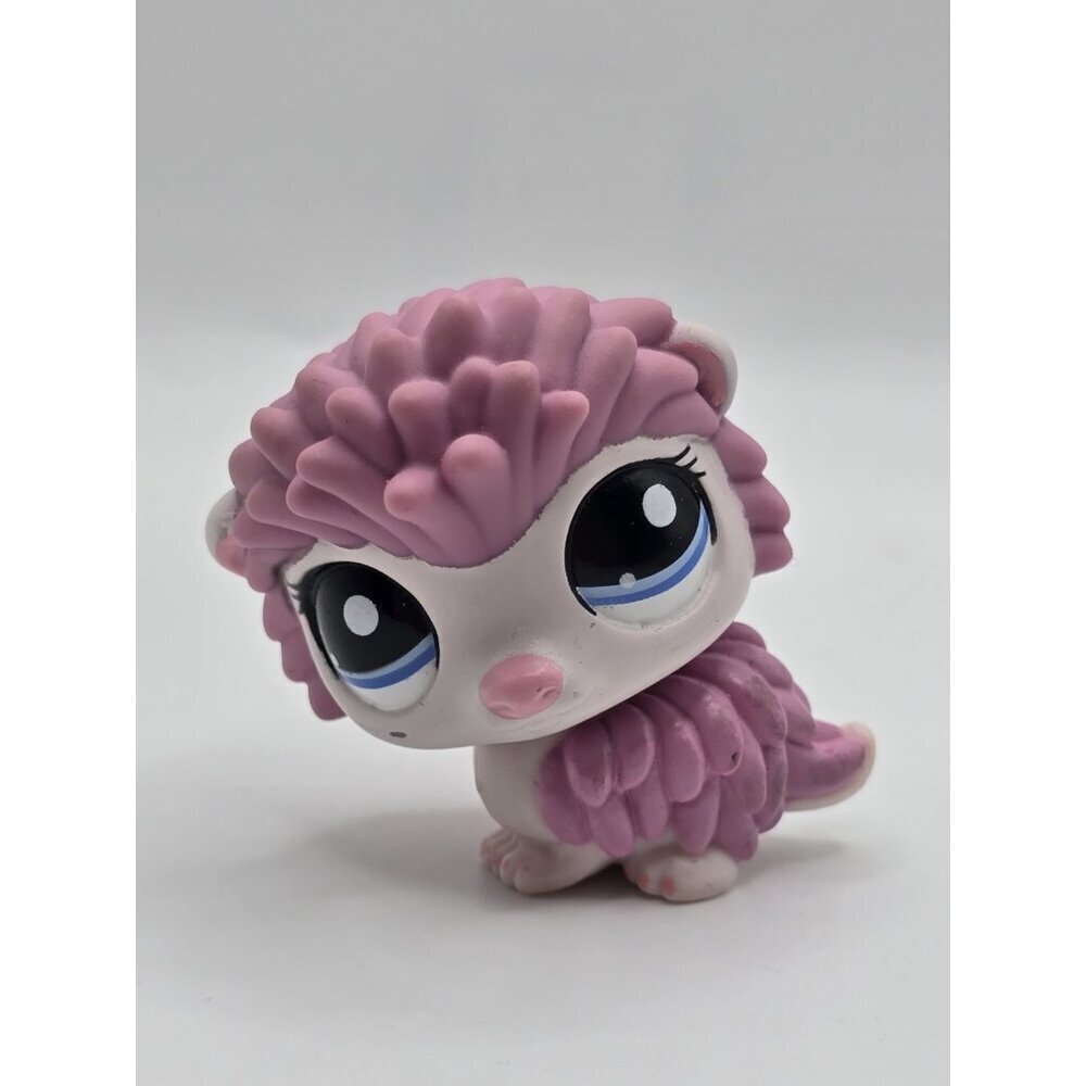 Littlest Pet Shop Authentic # 1711 Pink Purple Hedgehog Porcupine Blue Eyes